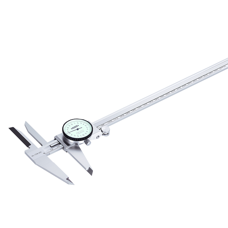 Dial Calipers With Long Upper Jaws